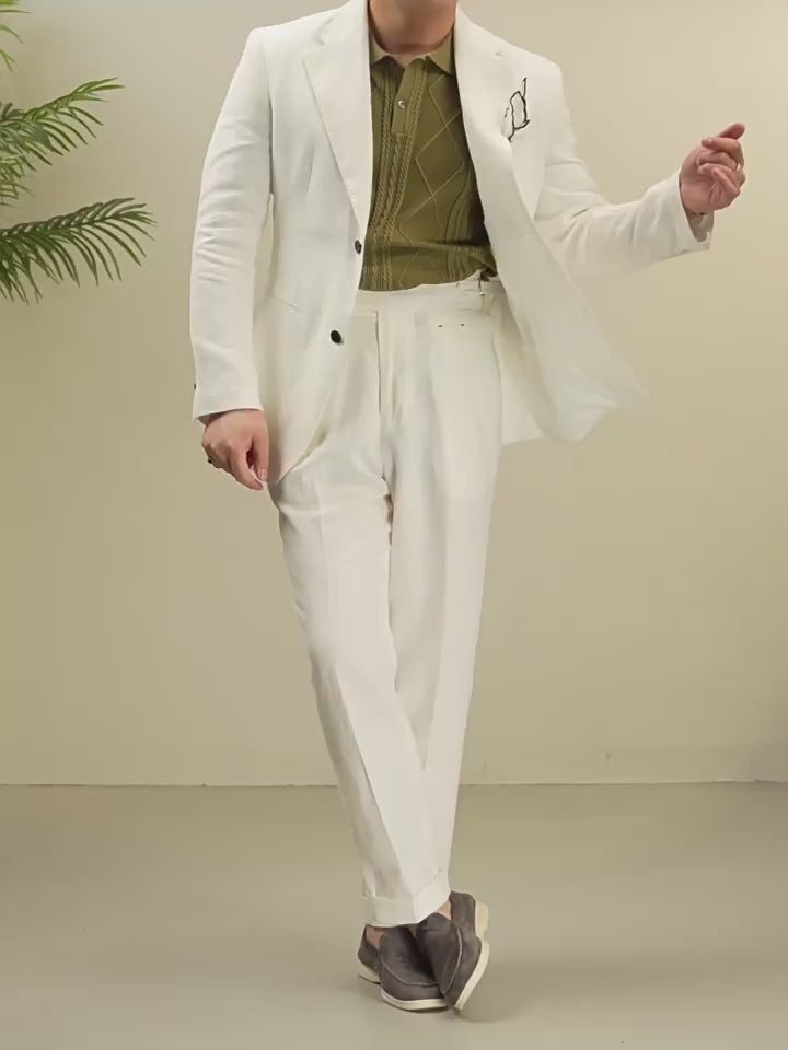 Summer Jacquard Knit Polo