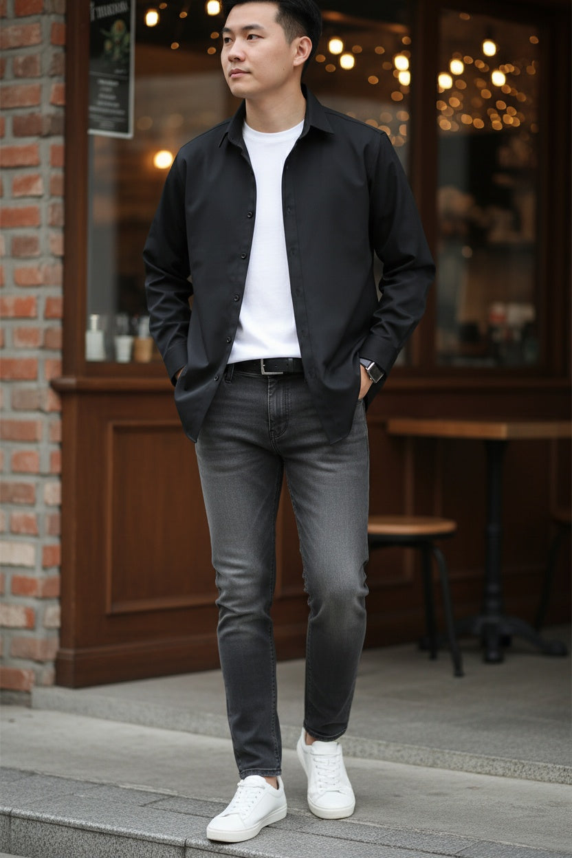MONSEN Suitory Easy-Care Cotton-Feel Shirt product image