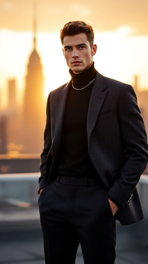 MONSEN Suitory Slim Stretch Non-Iron Trousers in Performance Blend product image