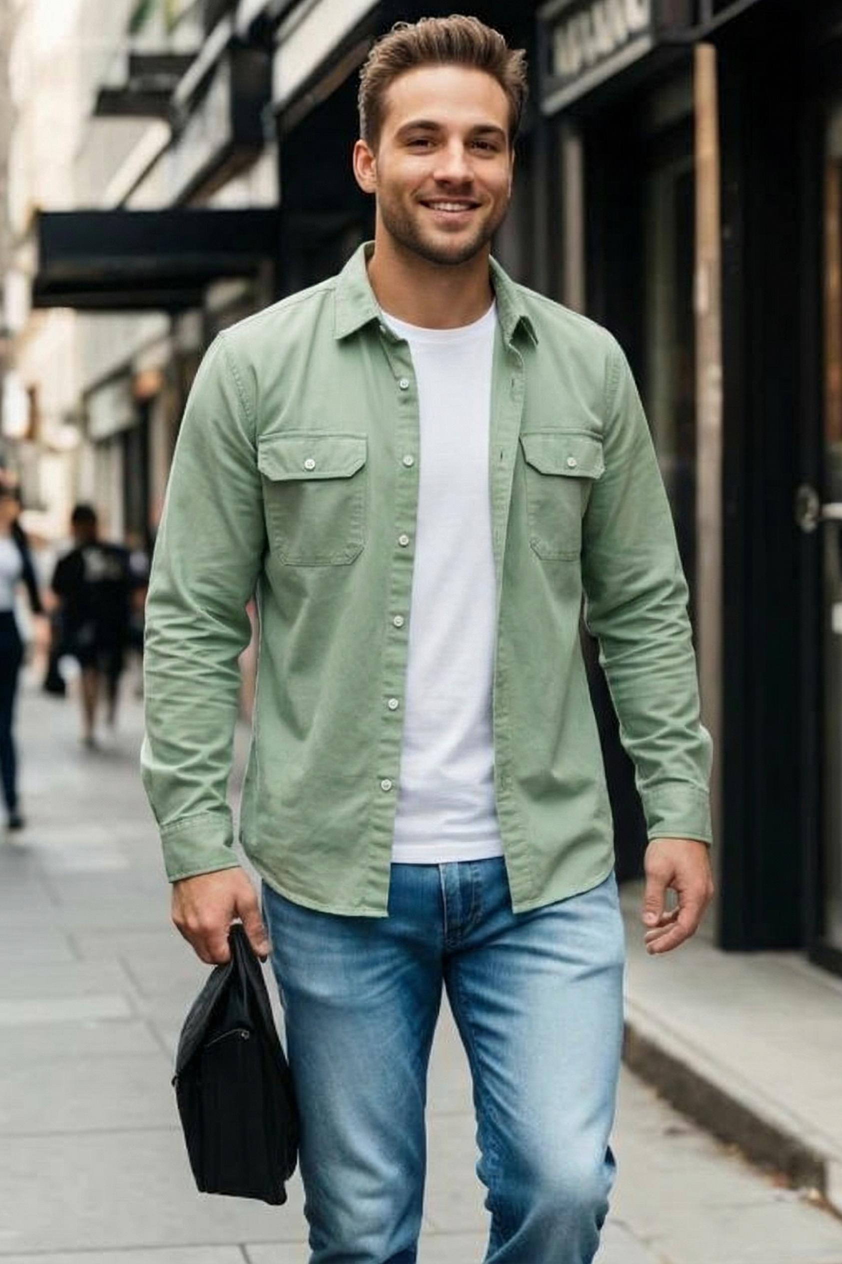 MONSEN Suitory Heavyweight Cotton Twill Work Shirt product image