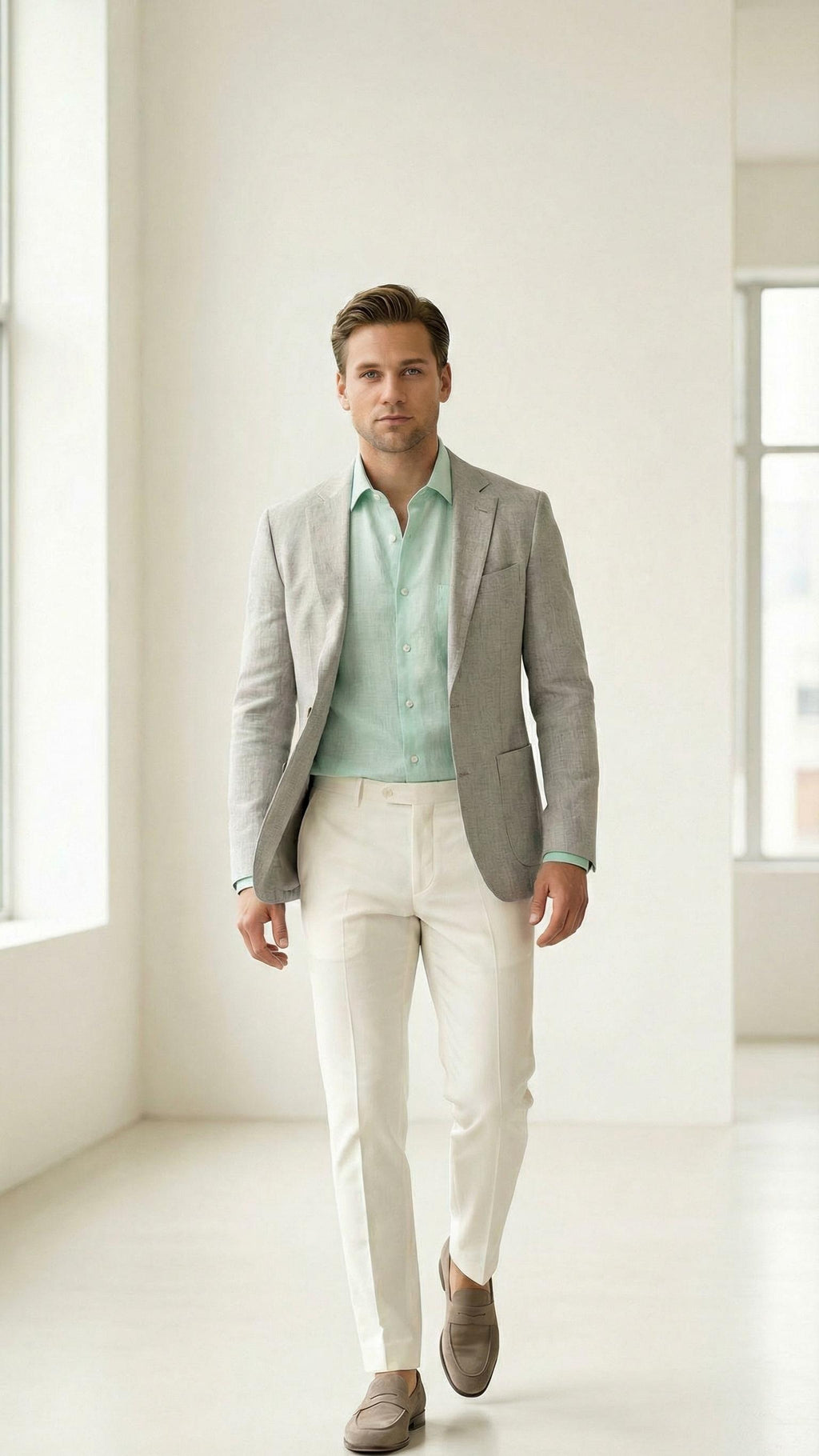 MONSEN Suitory 100% Linen Relaxed Shirt product image
