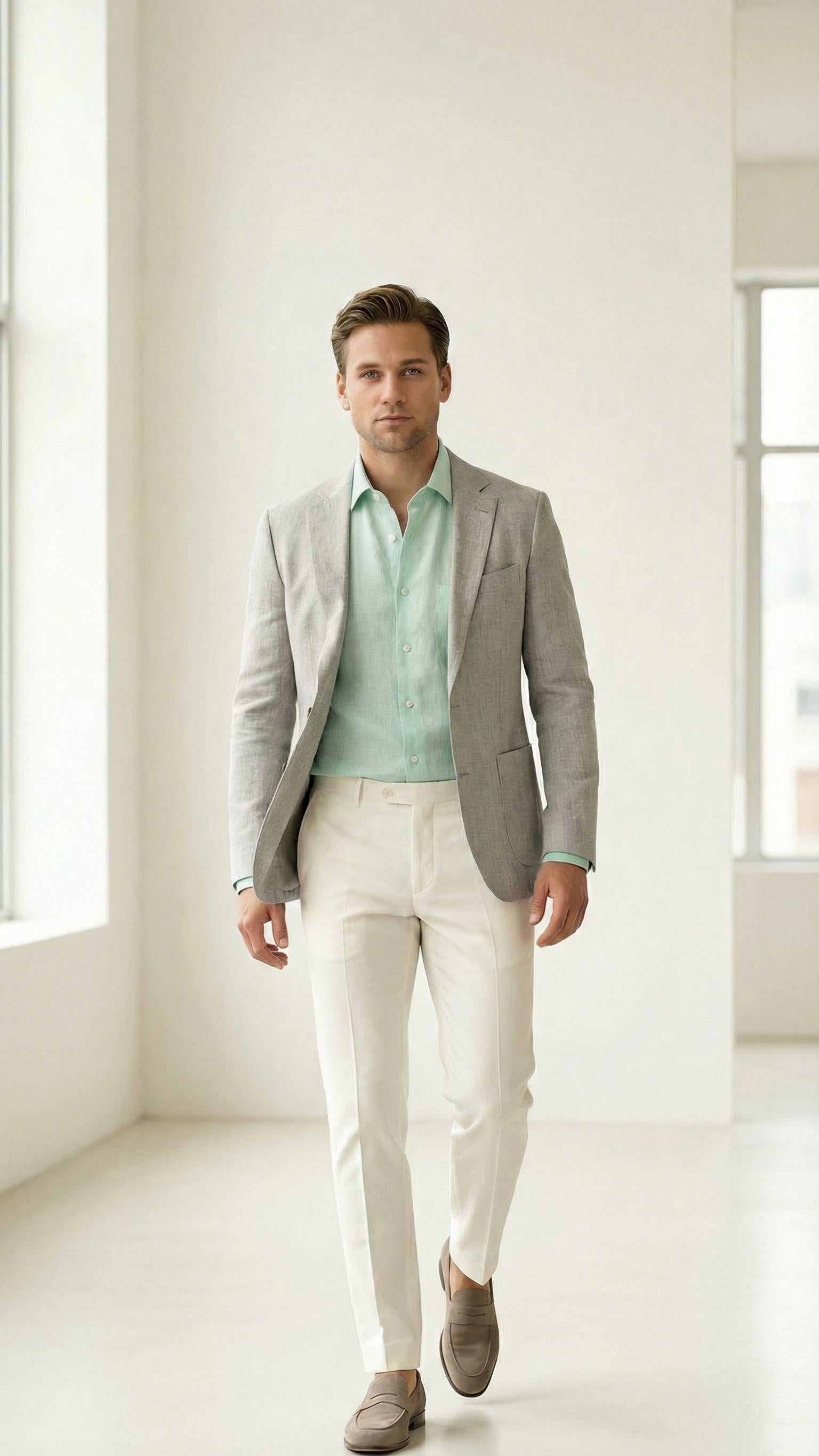 MONSEN Suitory 100% Linen Relaxed Shirt product image