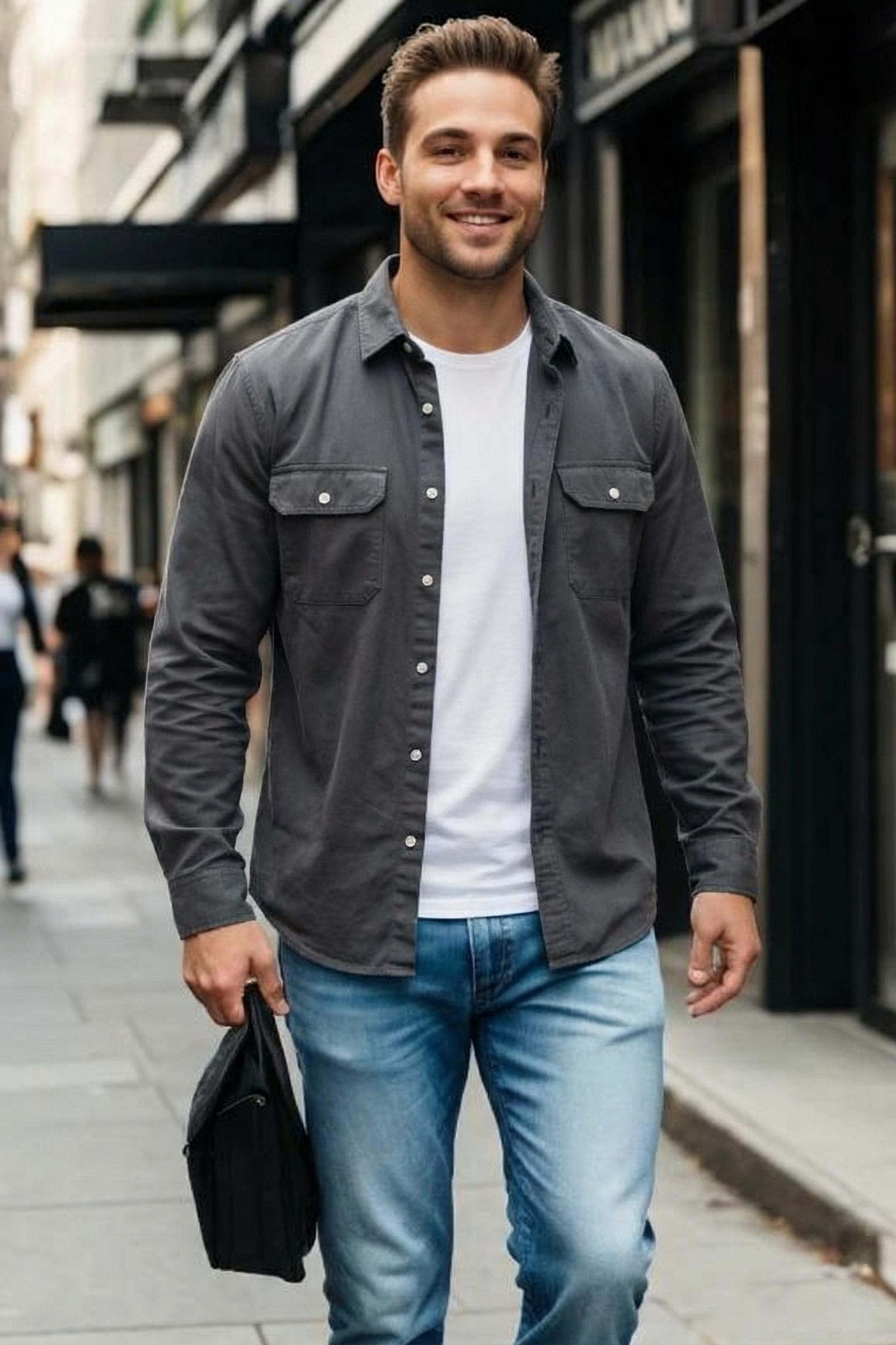 MONSEN Suitory Heavyweight Cotton Twill Work Shirt product image