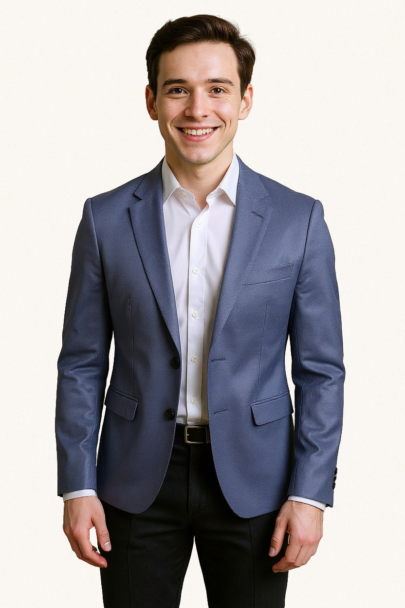 MONSEN Suitory Venom Linen-Blend Slim Blazer product image