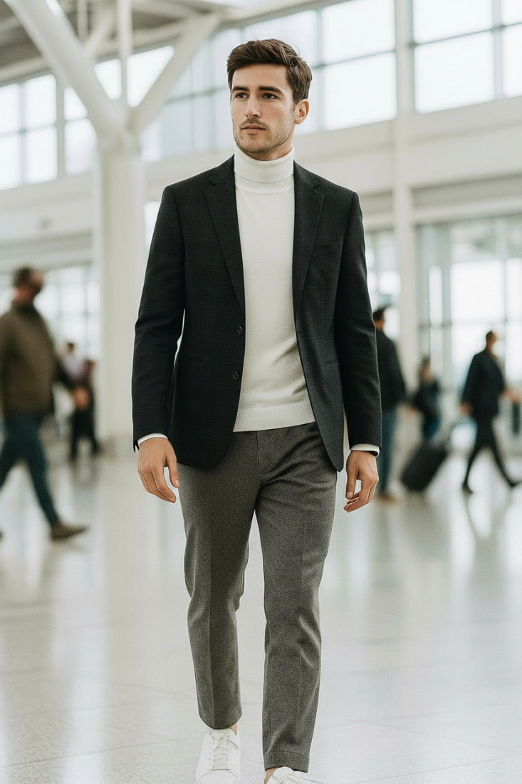 MONSEN Suitory K-Style Wrinkle-Resistant Blazer in Performance Blend product image