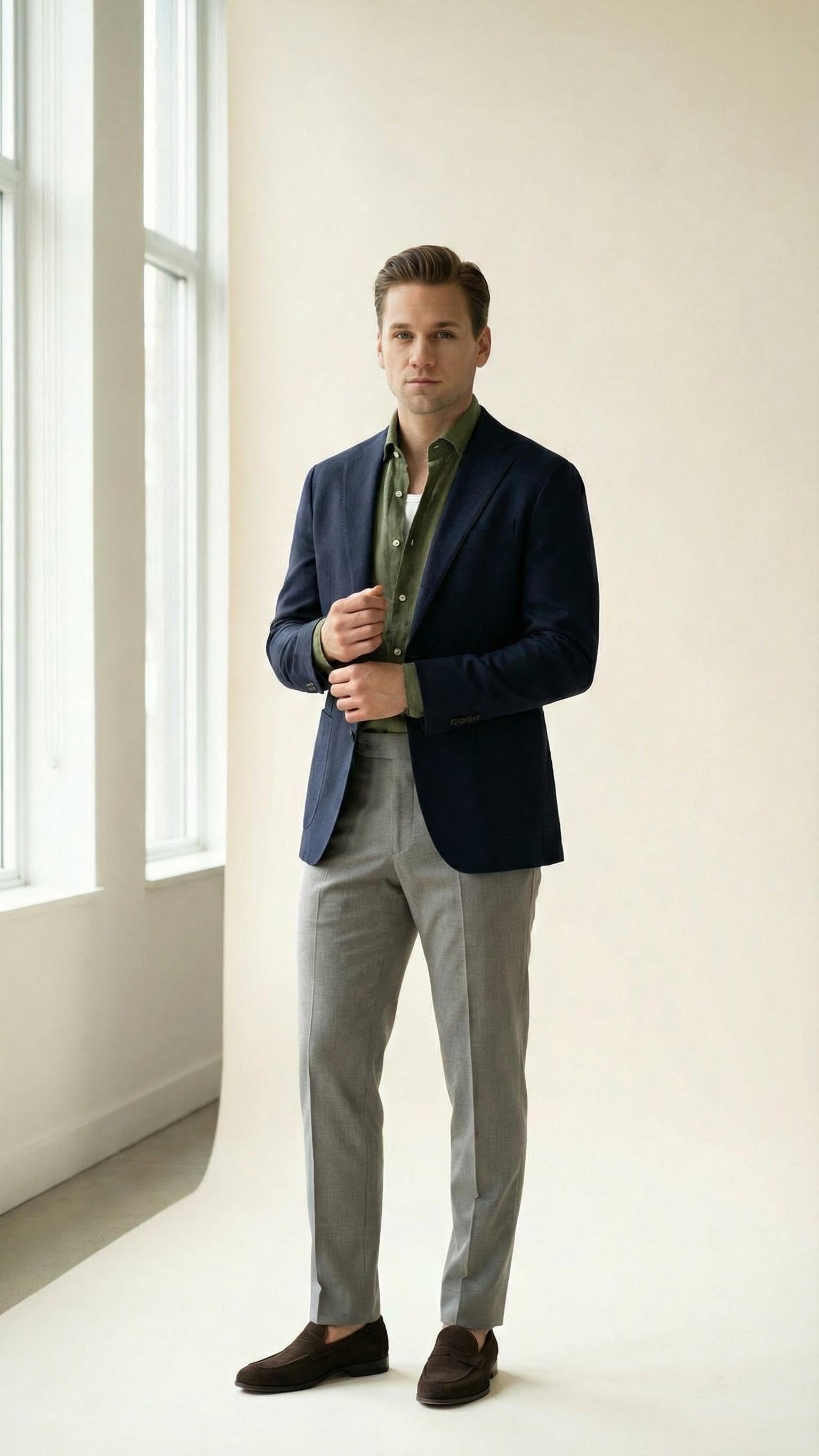 MONSEN Suitory 100% Linen Relaxed Shirt product image