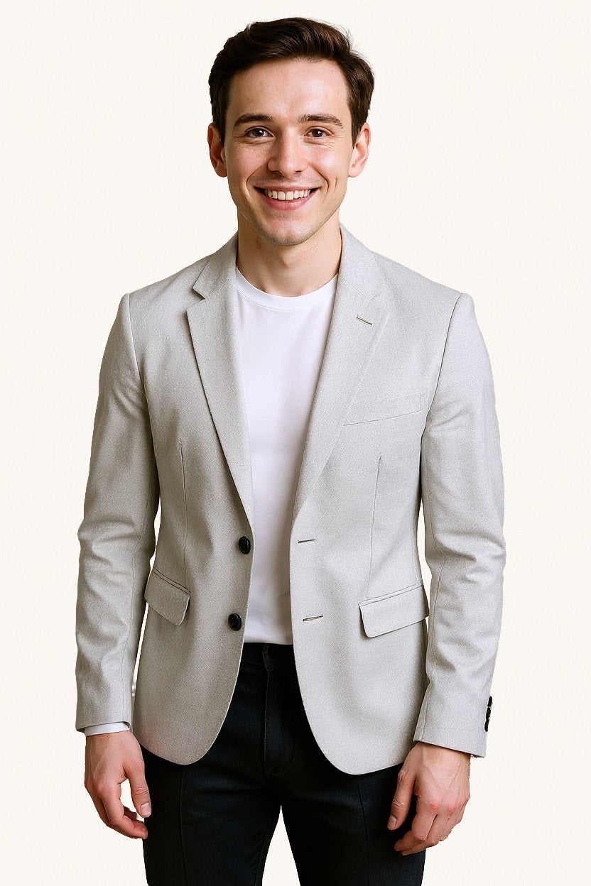 MONSEN Suitory Venom Linen-Blend Slim Blazer product image