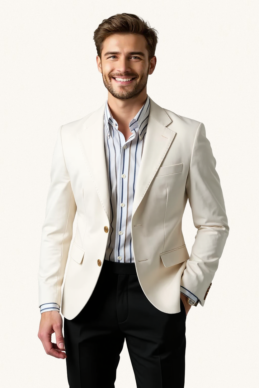 MONSEN Suitory Neapolitan Slim Single-Breasted Suit Jacket in Performance Blend product image