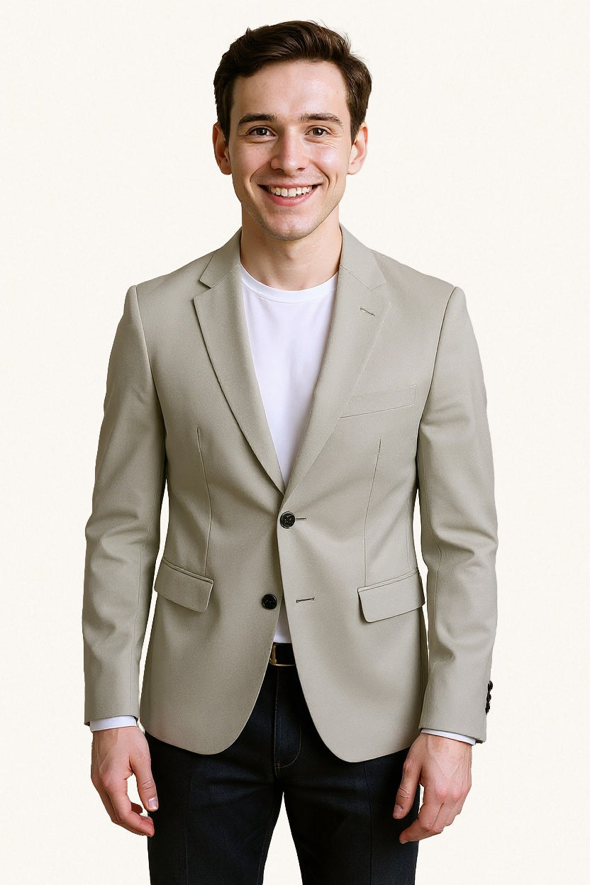 MONSEN Suitory Venom Linen-Blend Slim Blazer product image