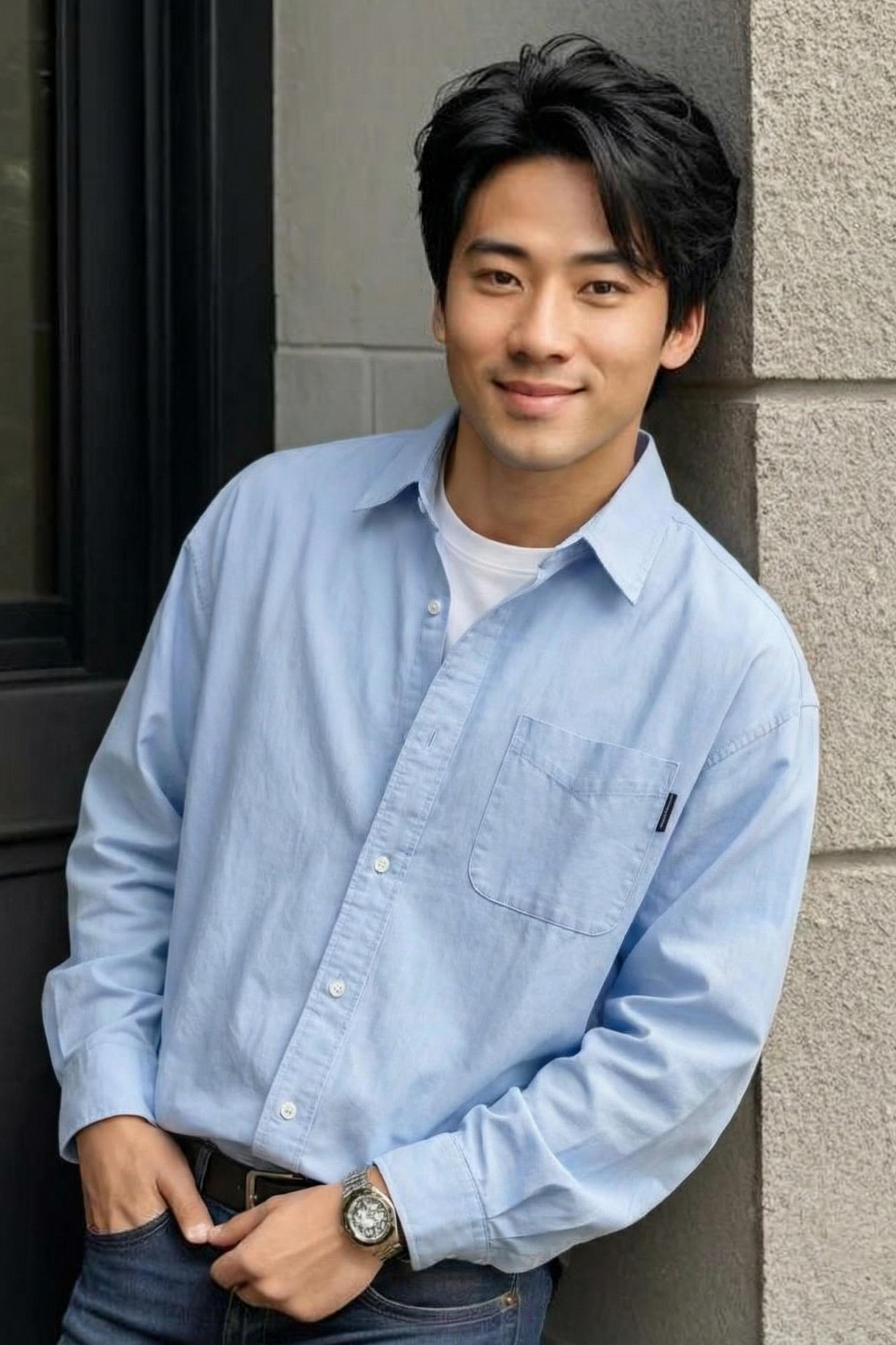 MONSEN Suitory J-Inspired Utility Shirt in Cotton product image