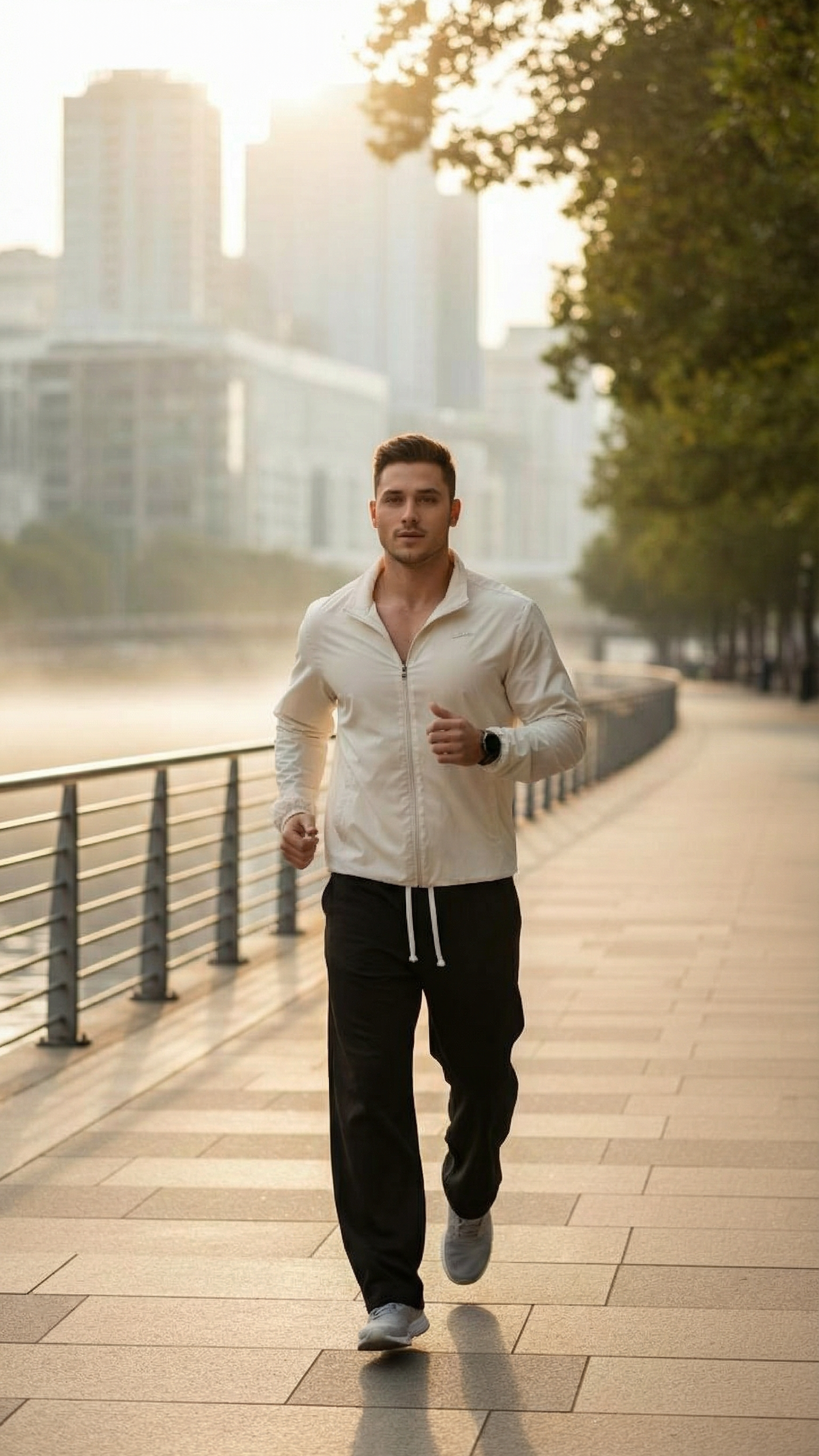 MONSEN Suitory Fleece-Lined Straight Pants product image